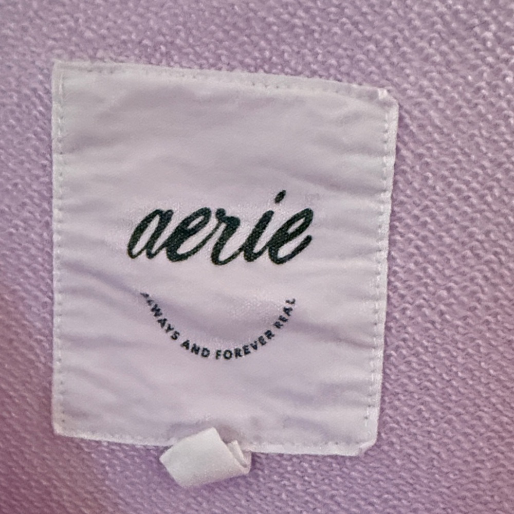 Aerie Lavender Textured Top - Picture 2 of 2
